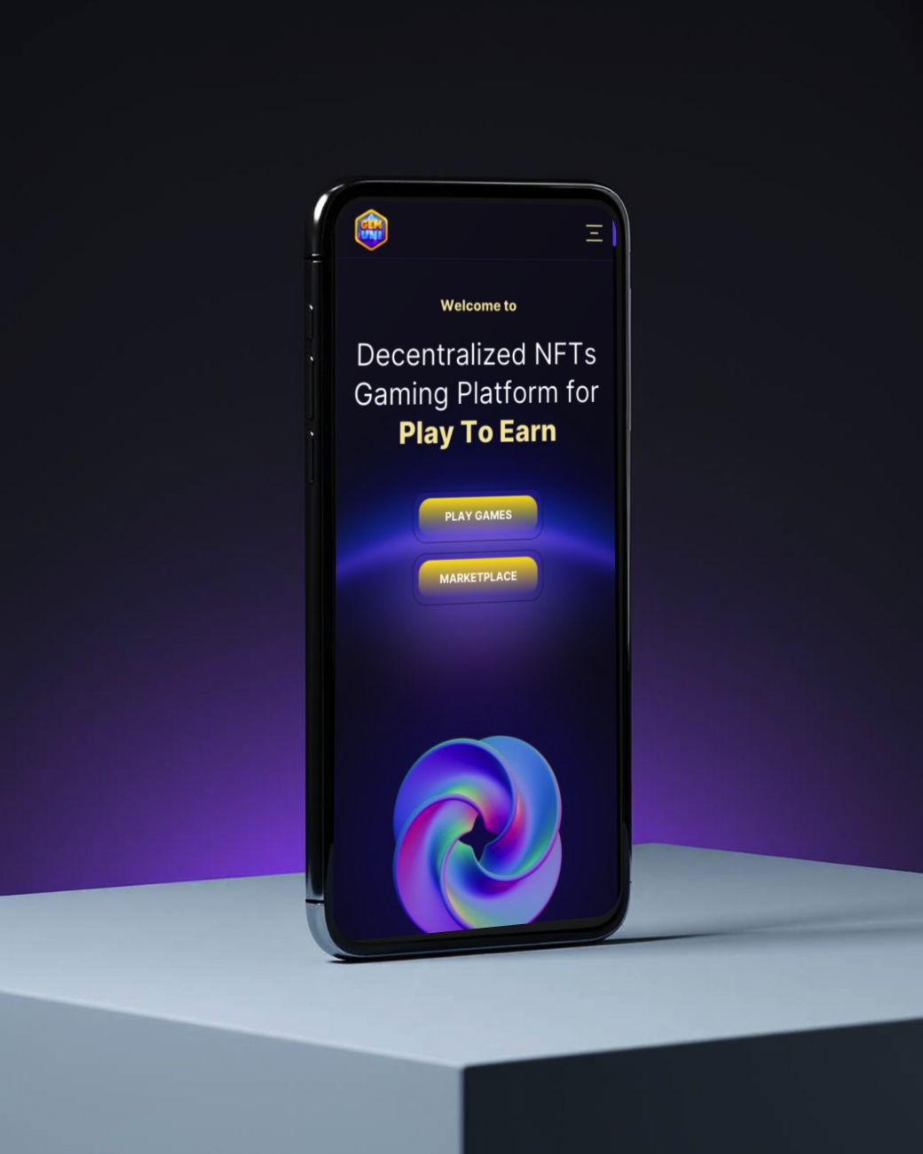 Gem Uni device mockup: Mobile — Responsive homepage