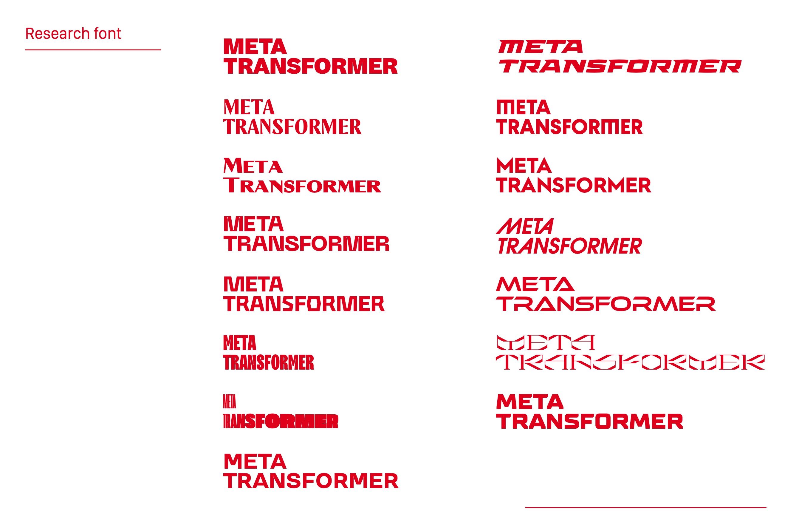 Explore — typography research